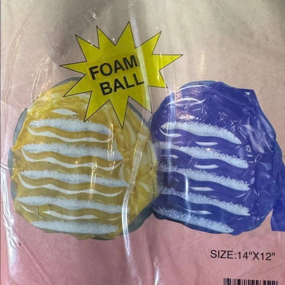 Red Inflatable Bubble BackPack Foam Ball New in Packaging One Size